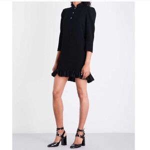 Sandro Felice Ruffle Trim Mini Dress